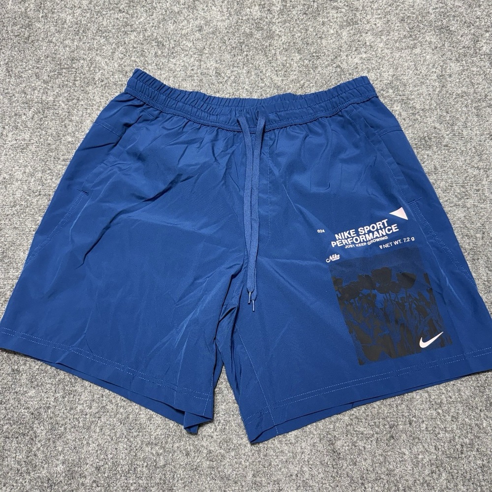 Nike Shorts Mens L Blue Form 7" Unlined Shorts Versatile Dri-FIT FN3283-476